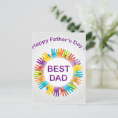 Happy Fathers day Briefkaart (Staand voorkant)