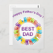 Happy Fathers day Briefkaart (Voorkant / Achterkant)