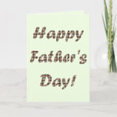 Happy Fathers Day Burlap Weave Wenskaarten Kaart (Voorkant)