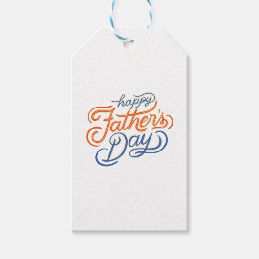 Happy Father's Day Cadeaulabel (Voorkant)