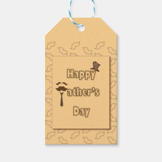 Happy Fathers Day Cadeaulabel (Voorkant)