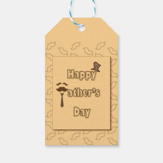 Happy Fathers Day Cadeaulabel (Achterkant)