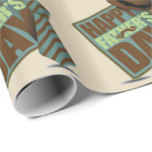 Happy Fathers Day Cadeaupapier (Rol Hoek)