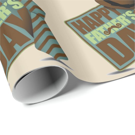 Happy Fathers Day Cadeaupapier (Rol Hoek)