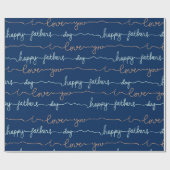 Happy Fathers Day Cadeaupapier (Vlak)