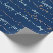 Happy Fathers Day Cadeaupapier (Hoek)