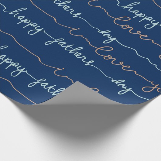 Happy Fathers Day Cadeaupapier (Hoek)