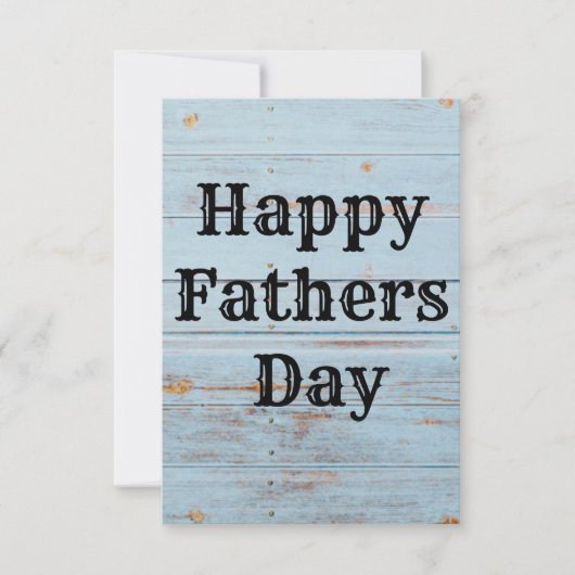 Happy Fathers Day Card Bedankkaart (Voorkant)
