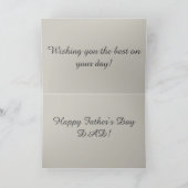 Happy Fathers Day Card Kaart (Binnen)