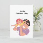 Happy Fathers Day Card Kaart (Staand voorkant)