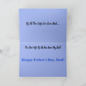 Happy Fathers Day Card Kaart (Binnen)