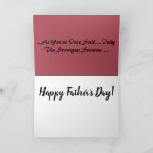 Happy Fathers Day Card Kaart (Binnen)