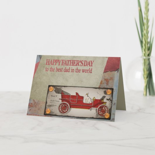 Happy Fathers Day Card Kaart (Voorkant)