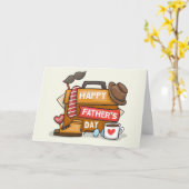 Happy Fathers Day Card Kaart (Gele Bloem)