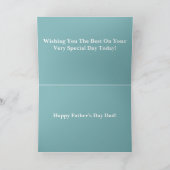 Happy Fathers Day Card Kaart (Binnen)