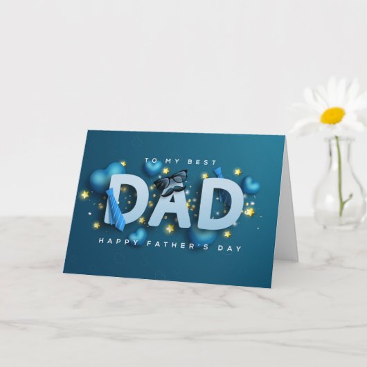 Happy Fathers Day Card Kaart (Kleine Plant)