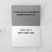 Happy Fathers Day Card Kaart (Binnen)