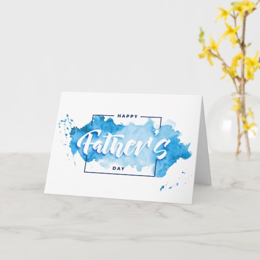 Happy Fathers Day Card Kaart (Gele Bloem)