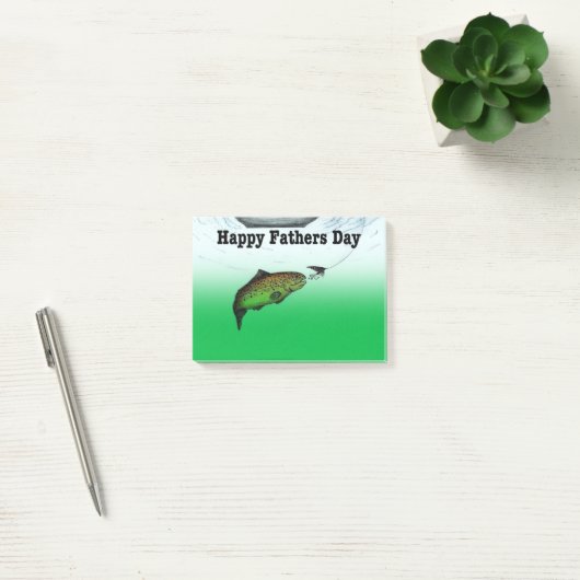 Happy Fathers Day Card-visserij op boten Post-it® Notes (Kantoor)