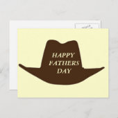 Happy Fathers Day Cowboy Briefkaart (Voorkant / Achterkant)