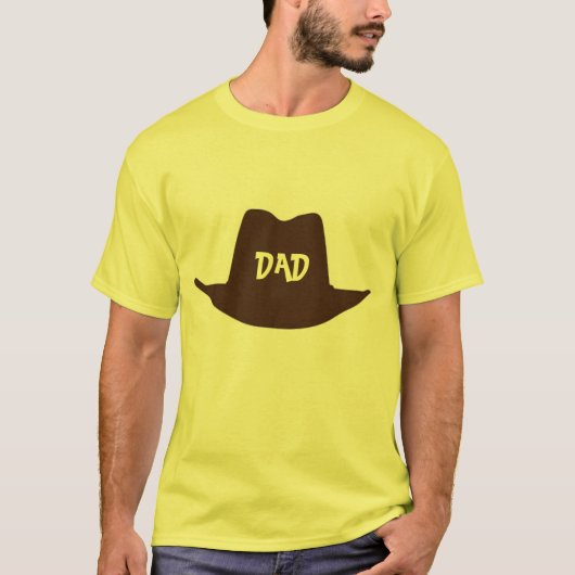 Happy Fathers Day Cowboy T-shirt (Voorkant)