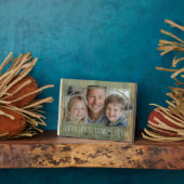 Happy Fathers Day Custom Photo Houten Achtergrond Fotoplaat (Zijkant)