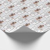 Happy Fathers Day Custom Photo Pattern Cadeaupapier (Hoek)