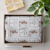 Happy Fathers Day Custom Photo Pattern Tissuepapier (Geschenk)