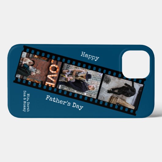 Happy Fathers Day Custom Photomstrip Case-Mate iPhone Case (Achterkant (horizontaal))