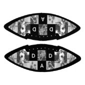 Happy Fathers Day Dad Black & White Photo Grid American Football (Panelen)