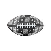 Happy Fathers Day Dad Black & White Photo Grid American Football (Voorkant)
