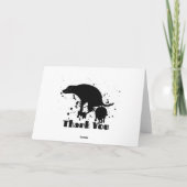 Happy Fathers Day Dad Golfing Dog Poop Bedankkaart (Achterkant)