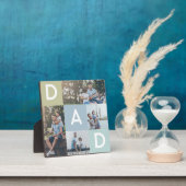 Happy Fathers Day Dad Modern Multi Photo Grid Fotoplaat (Insitu)