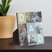 Happy Fathers Day Dad Modern Multi Photo Grid Fotoplaat