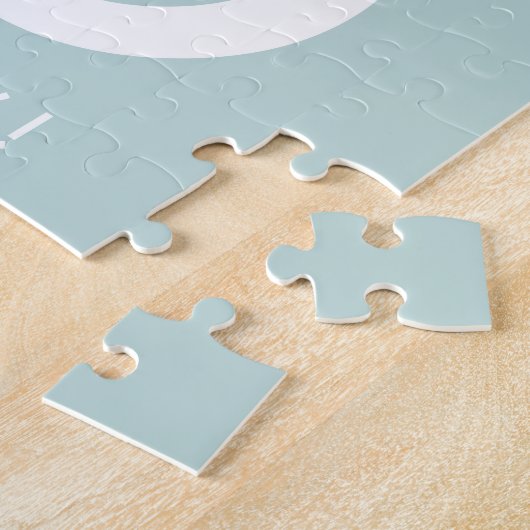 Happy Fathers Day Dad Modern Multi Photo Grid Legpuzzel (Zijkant)