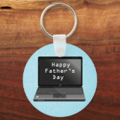 Happy Fathers Day Dads-laptop Sleutelhanger (Voorkant)