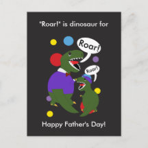 Happy Fathers Day-dinosaurus van Son Personalize