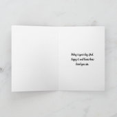 Happy Father's Day Doe and Twin Fawns In A Stream Kaart (Binnen)