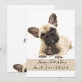 Happy Fathers Day Dog Foto Feestdagenkaart (Voorkant / Achterkant)