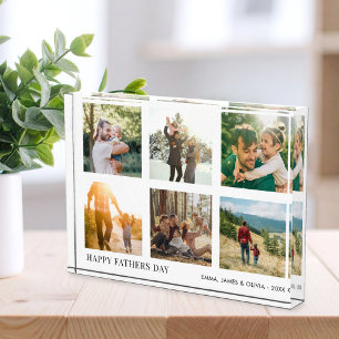 Happy Fathers Day Eenvoudige moderne fotocollage Fotoblokken