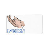 Happy Fathers Day Etiket (Voorkant)