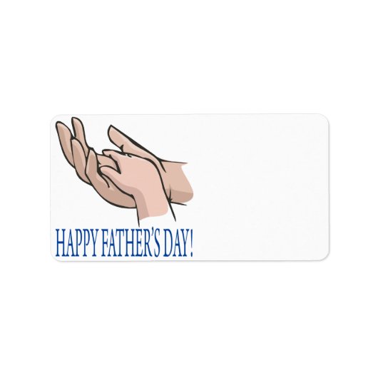 Happy Fathers Day Etiket (Voorkant)