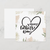 Happy Fathers Day Feestdagenkaart (Voorkant / Achterkant)