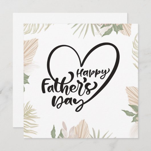 Happy Fathers Day Feestdagenkaart (Voorkant / Achterkant)