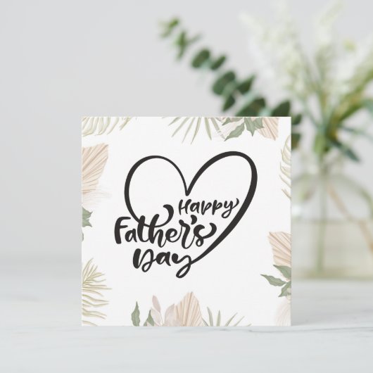 Happy Fathers Day Feestdagenkaart (Staand voorkant)