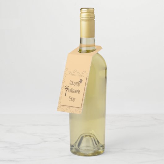 Happy Fathers Day Flessenhanger (Schuin)