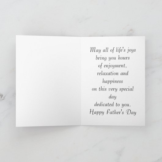 Happy Fathers Day Folded Holiday Kaart (Binnen)
