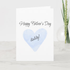 Happy Father's Day for Daddy Greeting Card Kaart