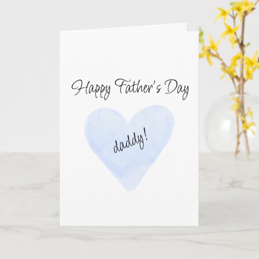 Happy Father's Day for Daddy Greeting Card Kaart (Gele Bloem)