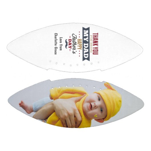 Happy Fathers Day Foto Bedankt voor mijn vader American Football (Panelen)